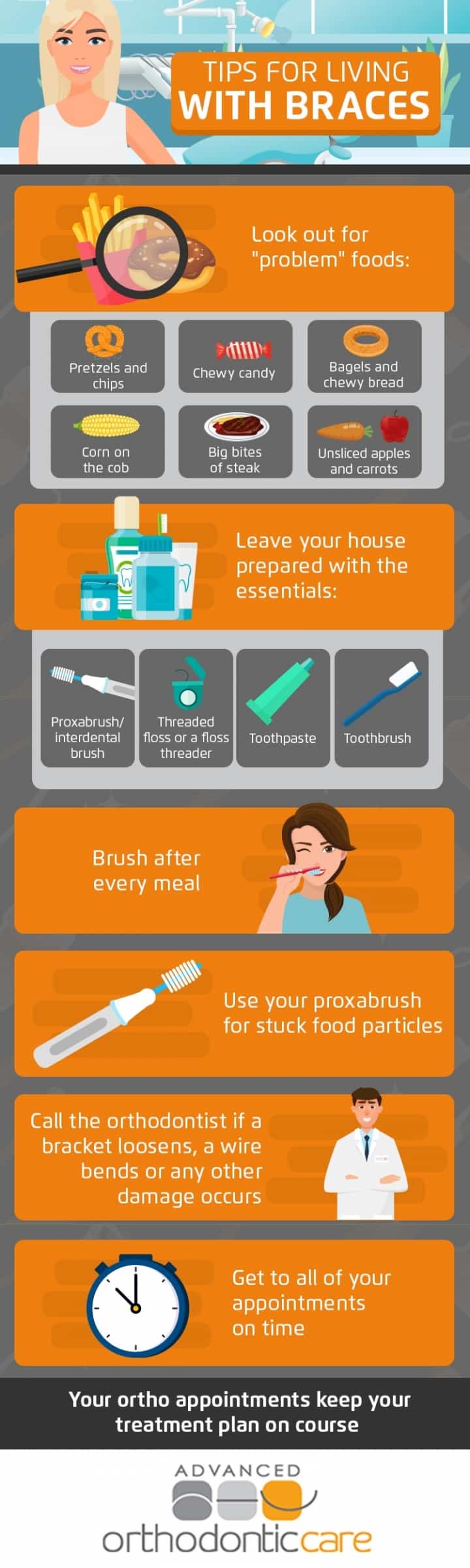 1766076281 infographic tips for living with braces 1 Braces in Denver, CO
